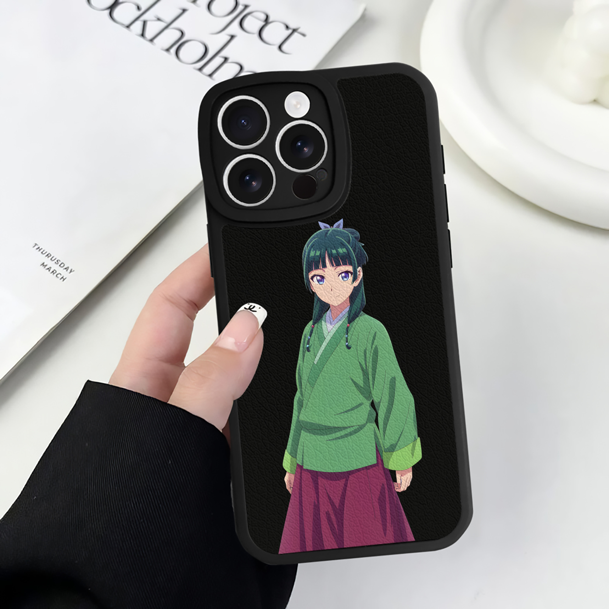 薬屋のひとりごと The Apothecary Diaries 【iPhone 16シリーズ対応】シリコンスマホケース（レザー調） 材質：シリコン